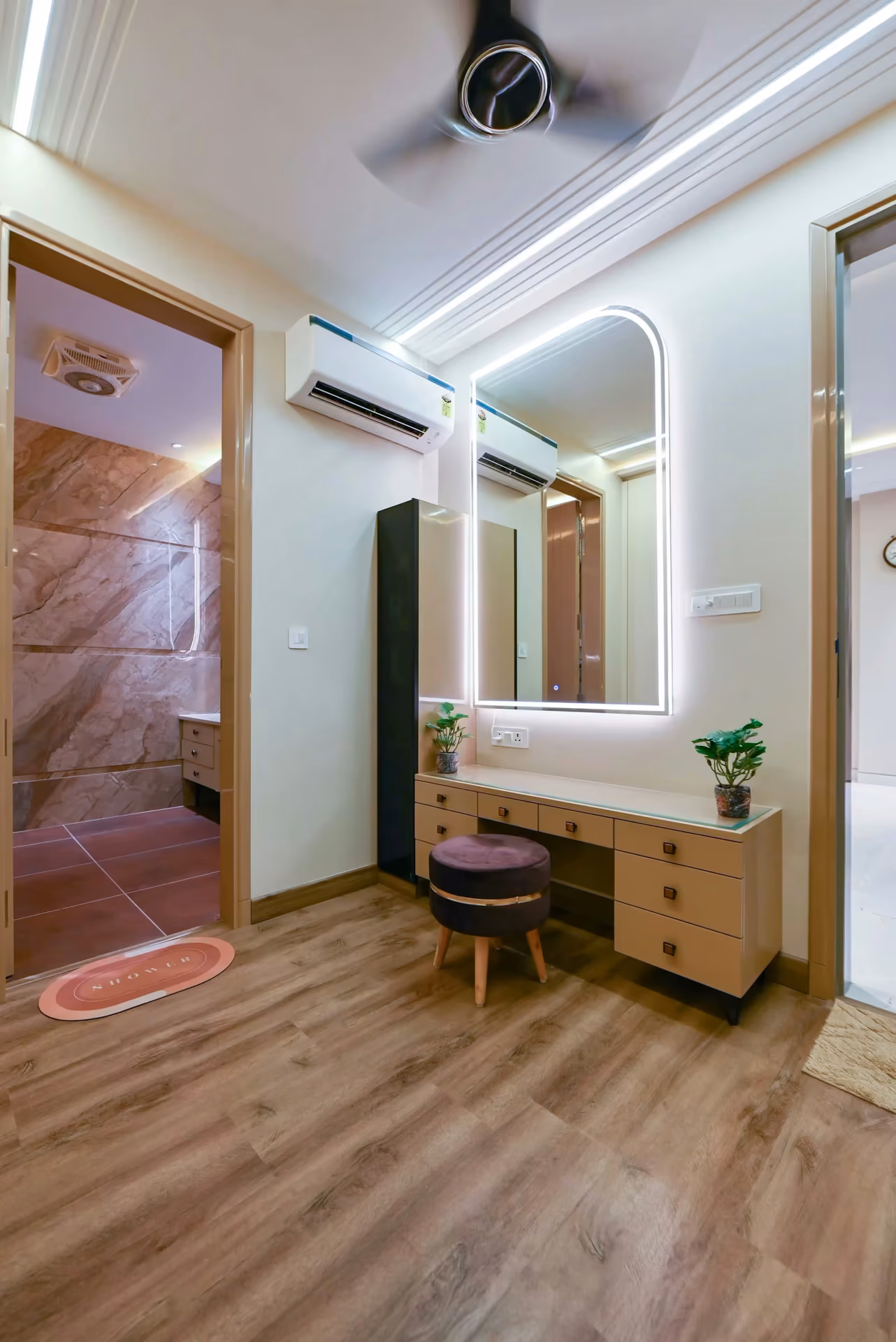Designer false ceiling and lighting at Hannu corporate office by Ninth Corner