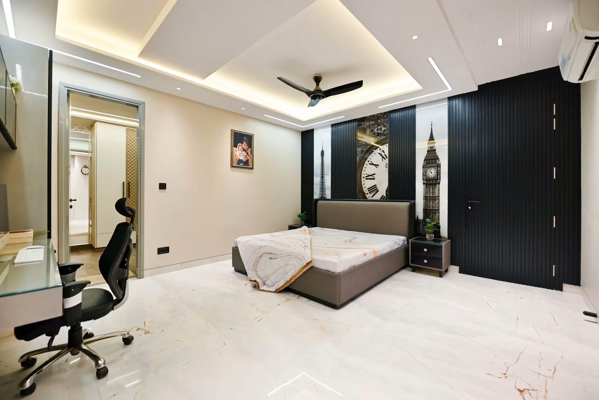 Executive cabin interior design at Hannu corporate office by Ninth Corner