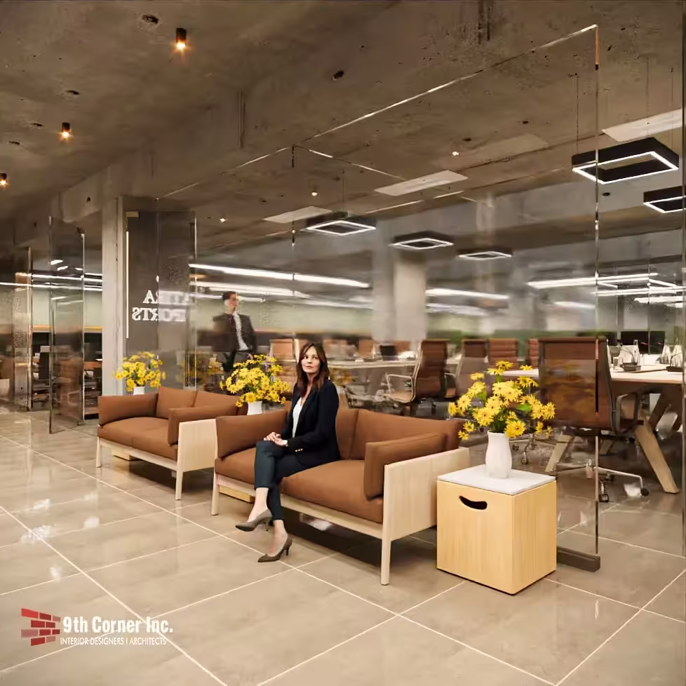 Corporate office architecture and workspace planning by 9th Corner