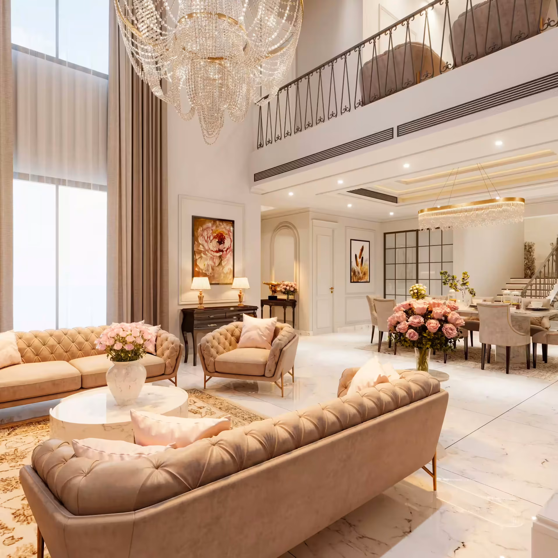 Stylish dining area interior at Mr Alok Verma residence in South Extension by Ninth Corner