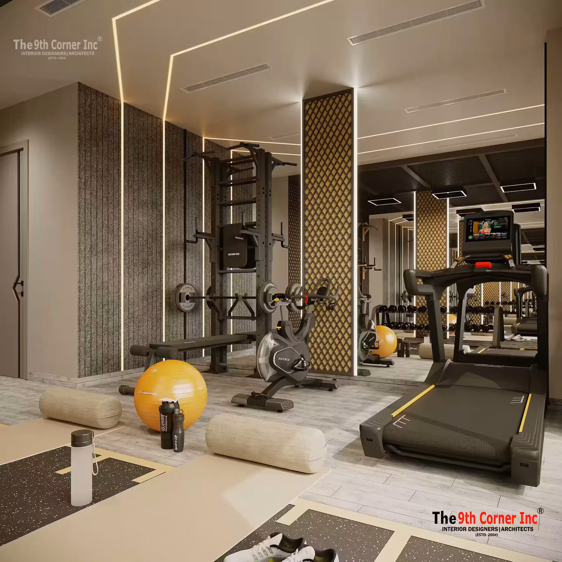 Chic study room interior at Mr Anand Kumar residence in Noida by Ninth Corner