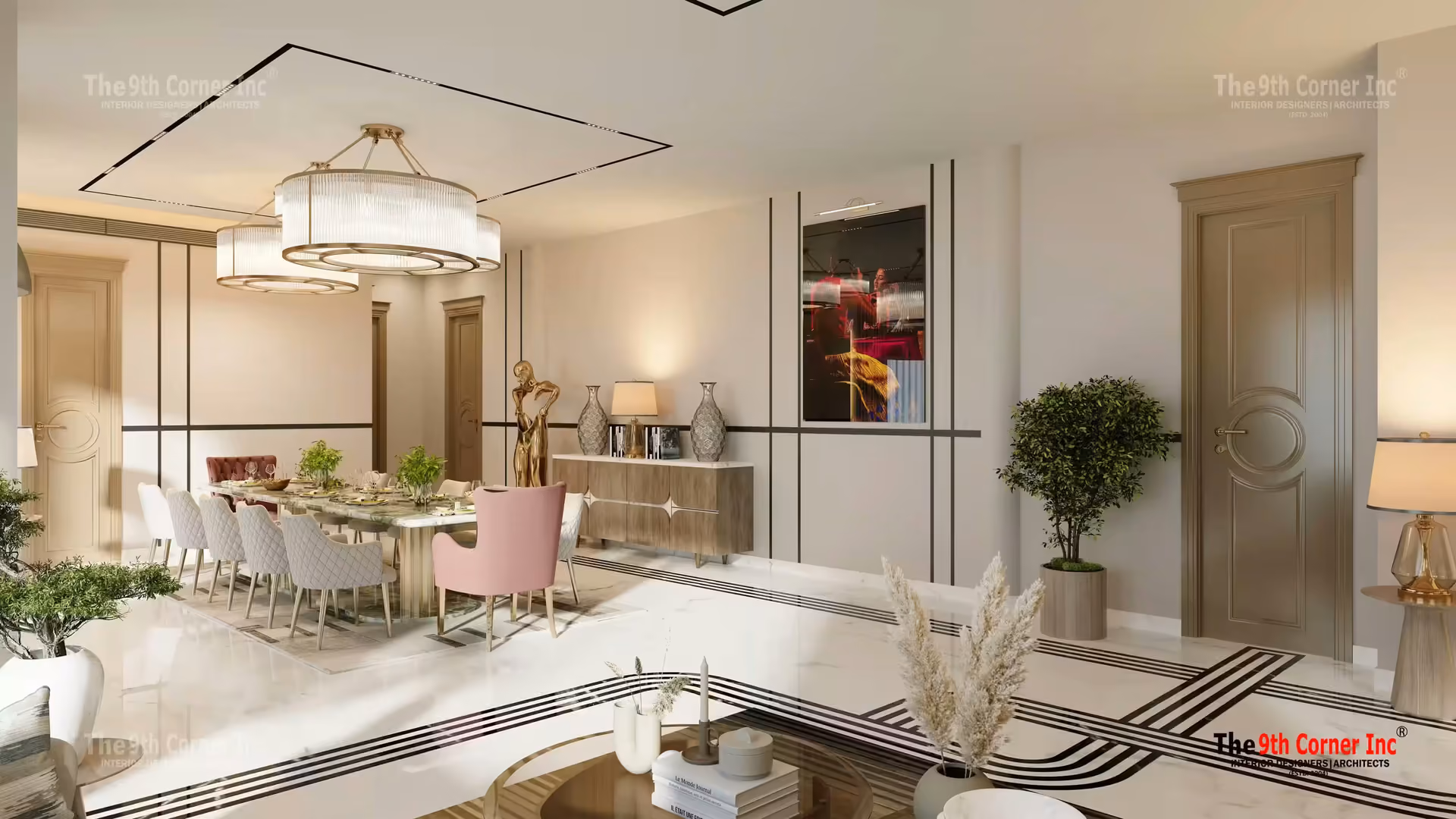 Modern modular kitchen design at Mr Arun residence in Ashok Vihar by Ninth Corner