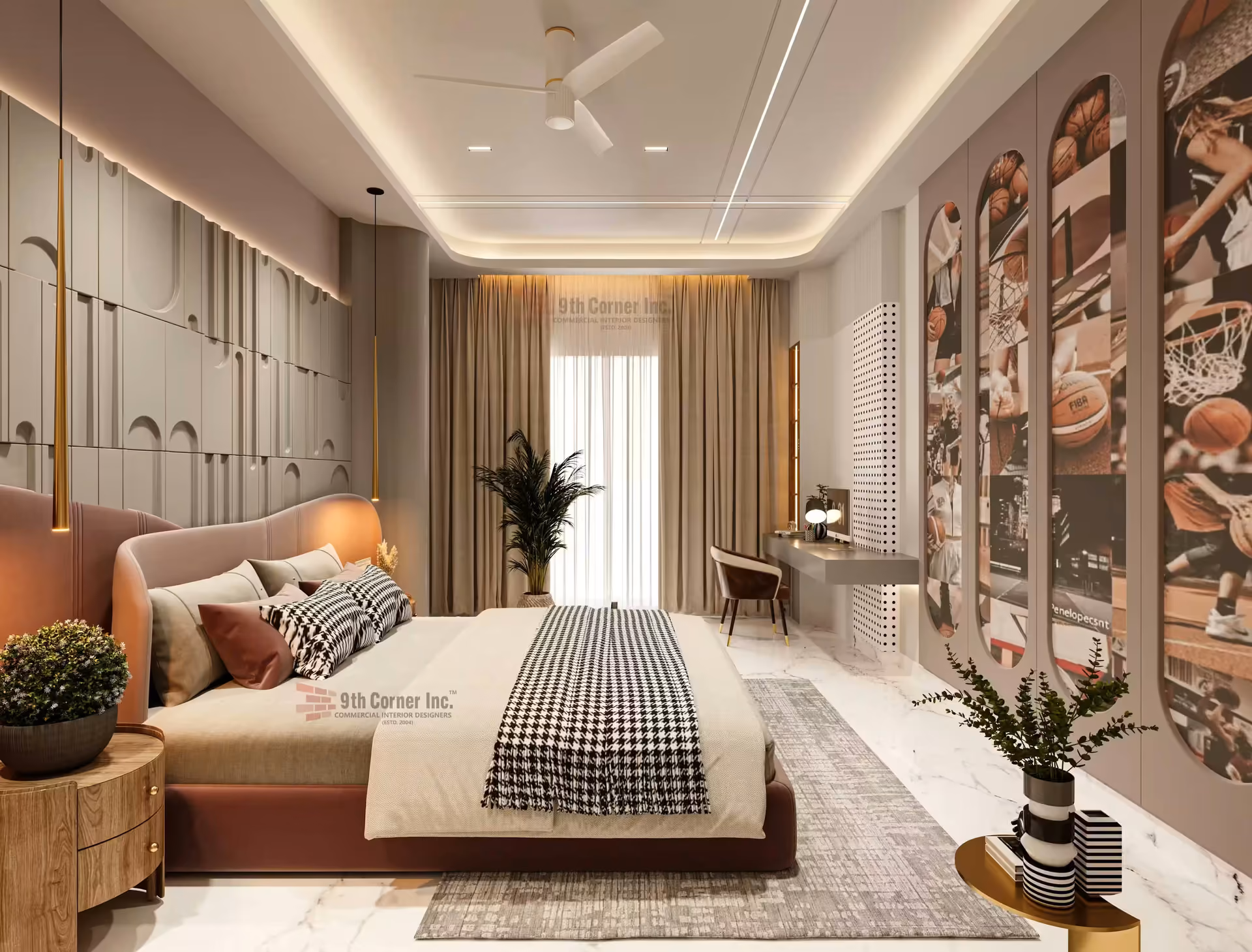 Custom wardrobe and storage design at Mr Arun residence in Ashok Vihar by Ninth Corner