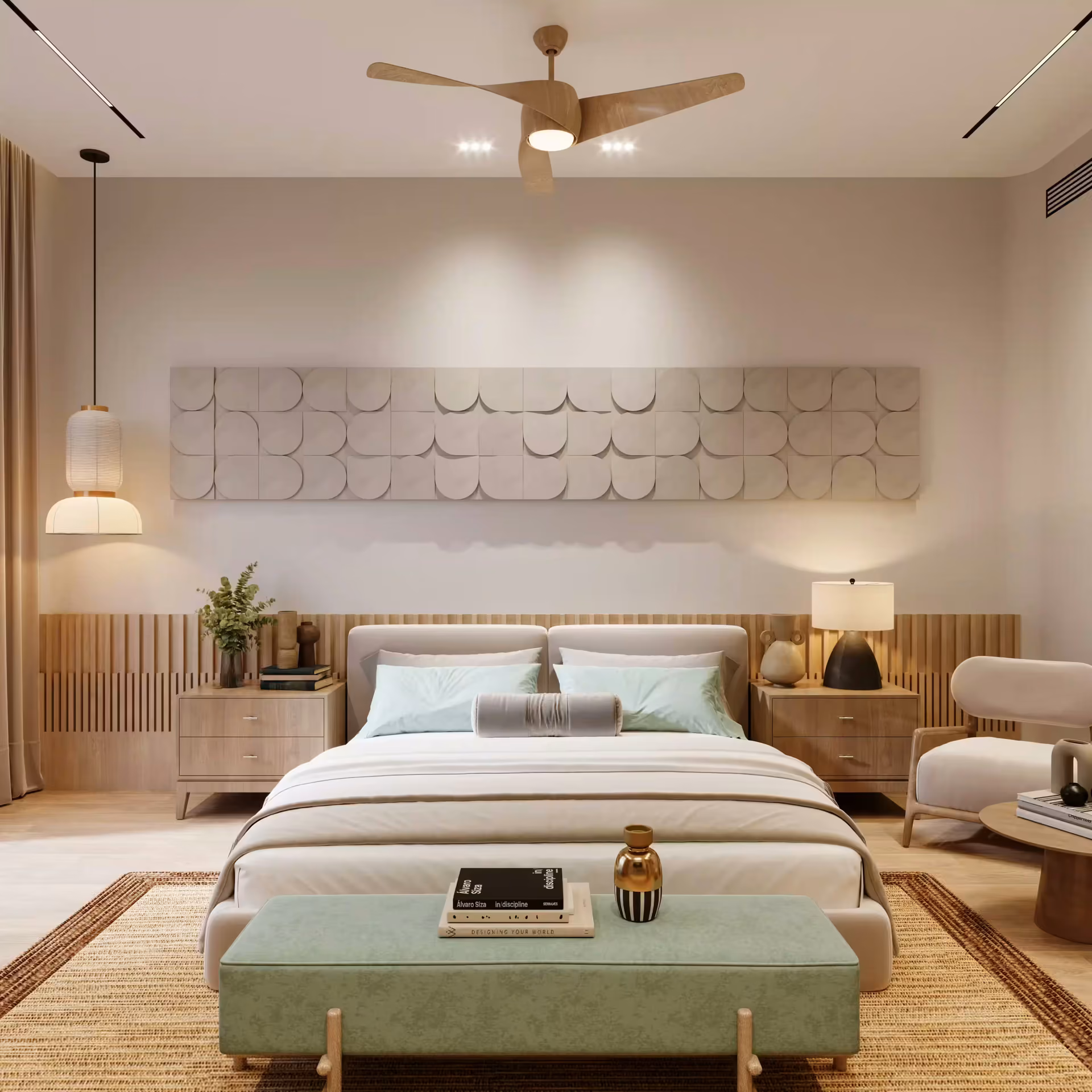Stylish dining area interior at Mr Rao residence in Green Park by Ninth Corner