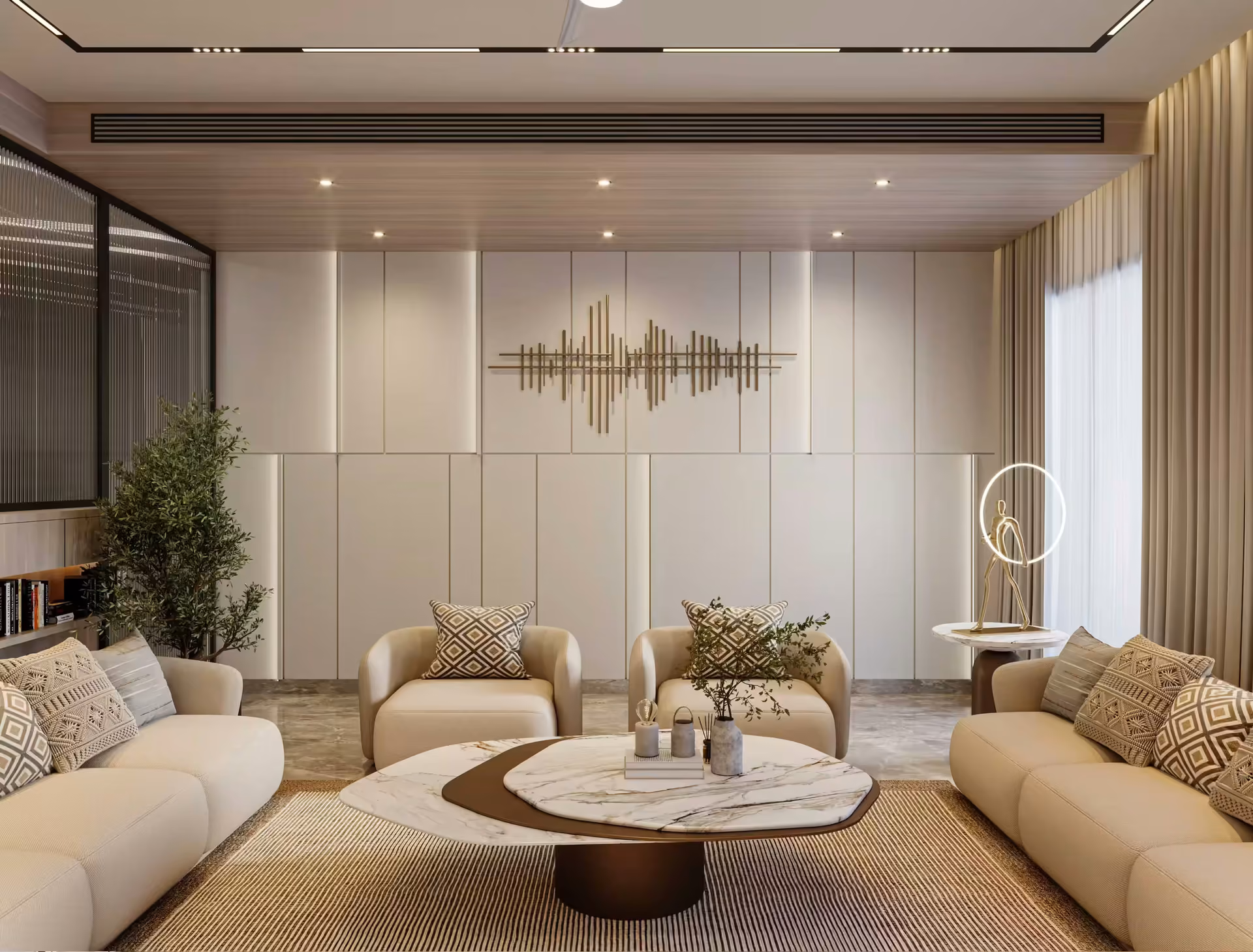 Modern modular kitchen design at Mr Sachin residence in Saket by Ninth Corner