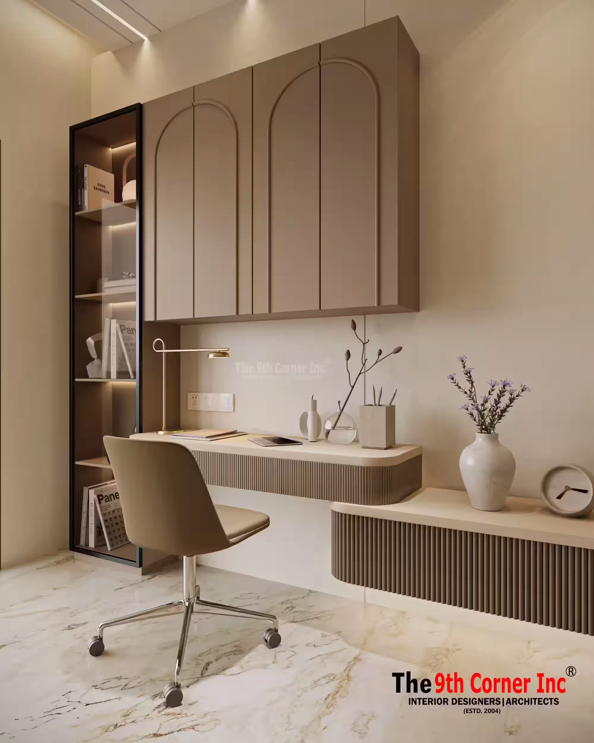 Modern modular kitchen design at Mr Vijay Singh residence in Sonipat by Ninth Corner