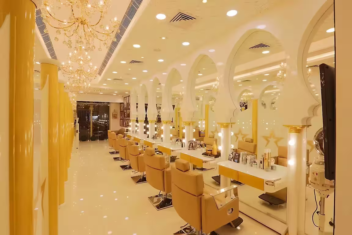 Premium beauty lounge interior at Star Salon by Ninth Corner