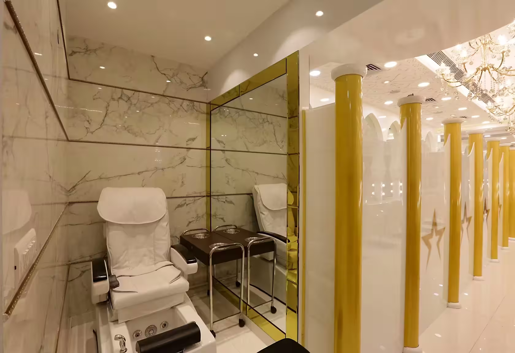 Contemporary salon interior design at Star Salon by Ninth Corner